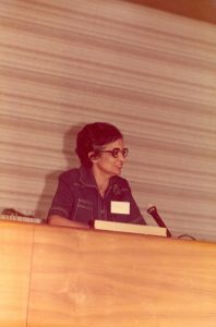 ماري أسعد بمجلس الكنائس العالمي في أغسطس 1980